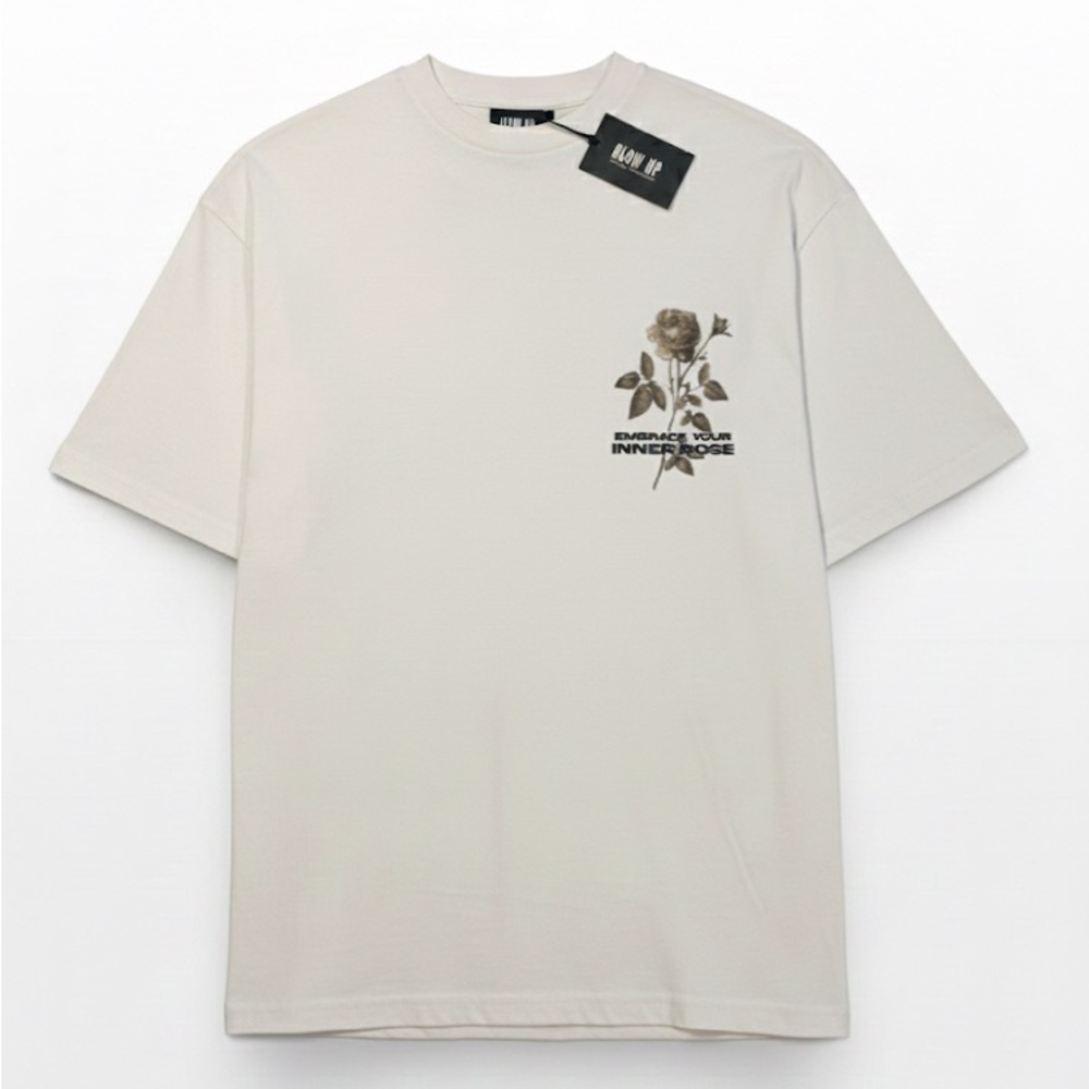 Blow Up Beige Graphic Tee